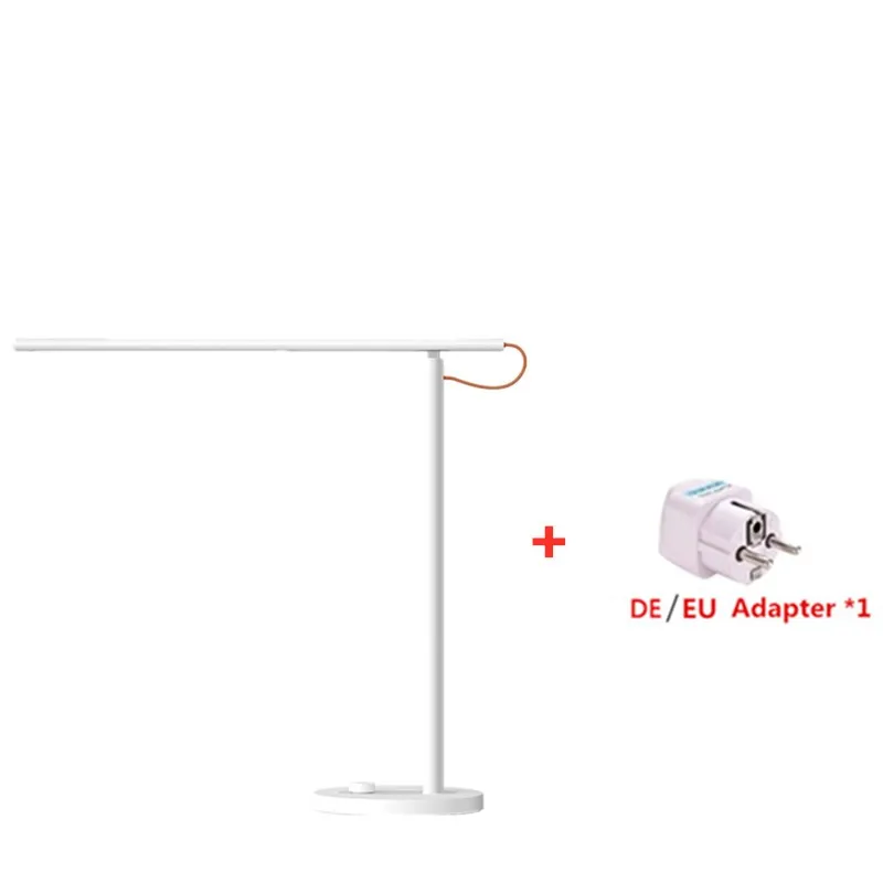 add DE adapter Оригинальная настольная лампа Xiaomi Mijia 1S 4 режима освещения затемнение свет для чтения умный пульт дистанционного управления Настольная лампа с приложением Mijia HomeKit - Цвет: add DE adapter