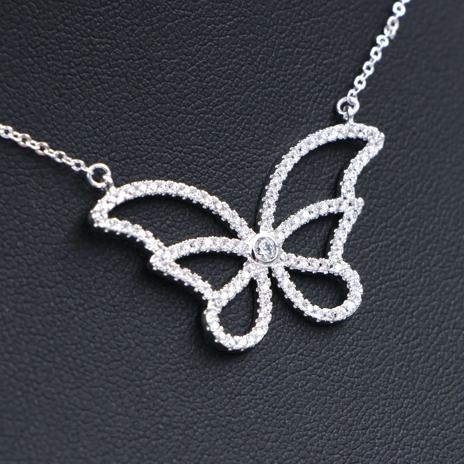 HeeZen роскошное ожерелье с подвеской-бабочкой и кубическим цирконием