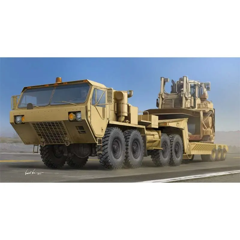 Trumpeter 01055 1/35 M983A2 гемтт трактор с M870A1 полуприцеп-масштаб модель комплект | Игрушки и