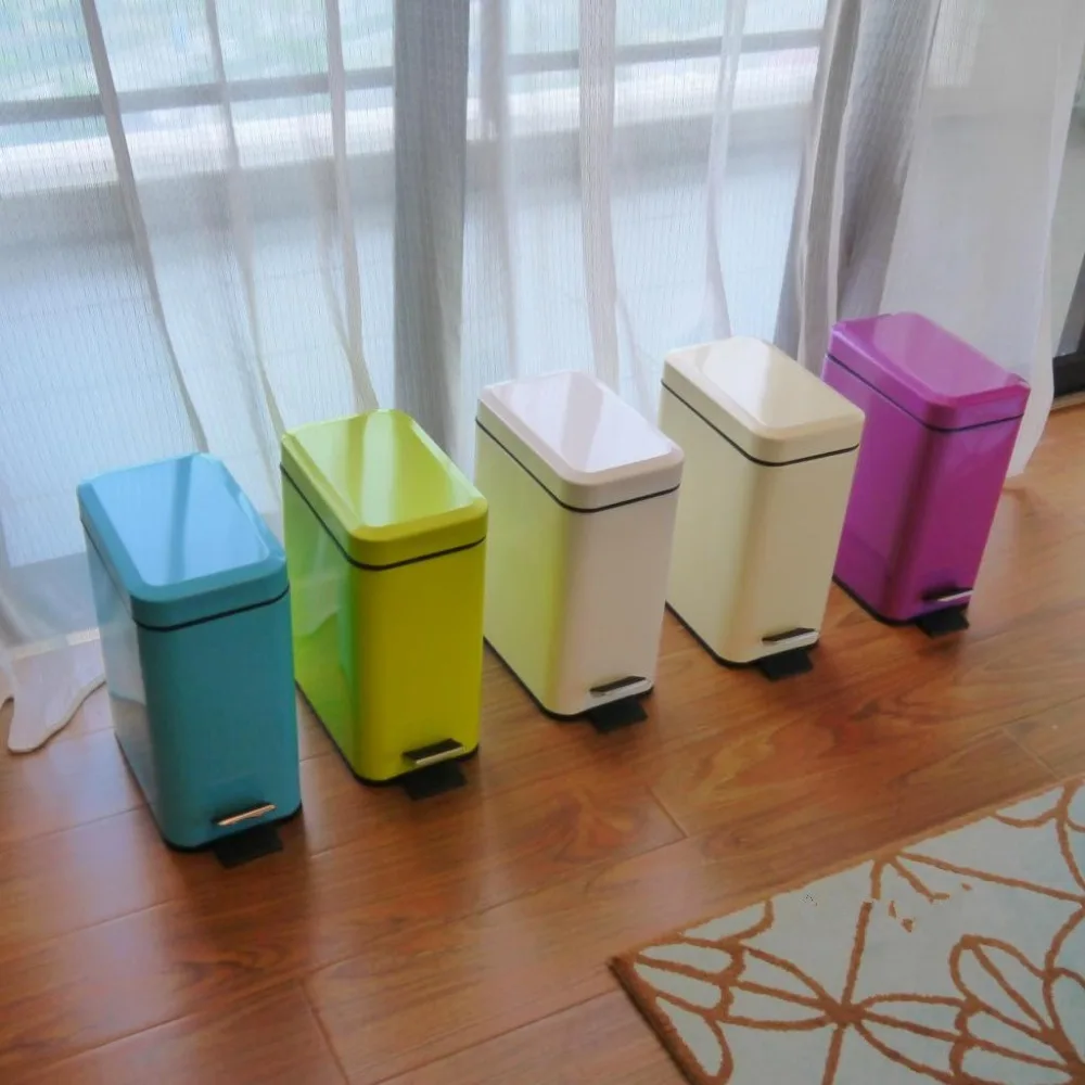 

Rectangular trash can bathroom creative fashion stainless steel pedal household kitchen living room bedroom Hotel