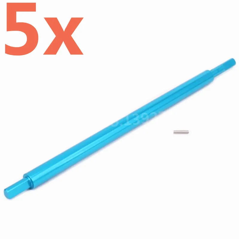 

5Pieces RC Car Alum.Alloy Center Drive Shaft For 1/18 Scale Models Revel 24540 Scorch Hobbico Dromida BX/MT/SC4.18 Monster Truck