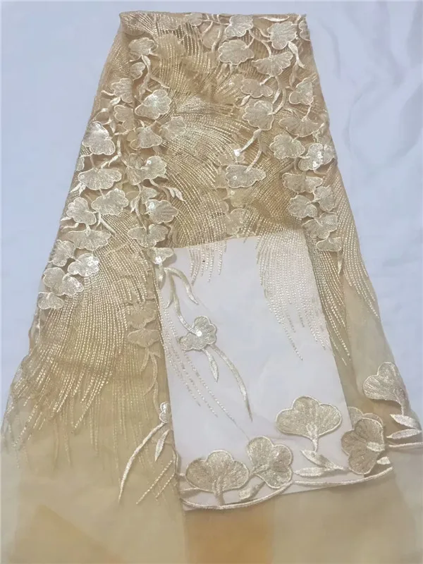 Высокое качество 2018 блесток гипюр французский чистая кружева сетки в