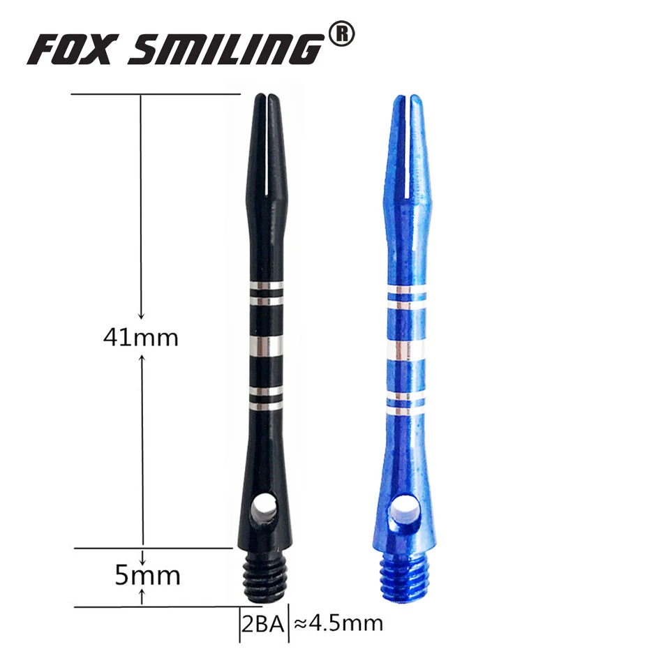 Лисицы Smiling 41 мм алюминиевый дротик валы и дартс набор для полетов Dardos перо листья