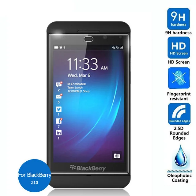 Защитная пленка для экрана из закаленного стекла Rim BlackBerry Z10 2 5 9h Laguna STL100 3 4G Lte|screen