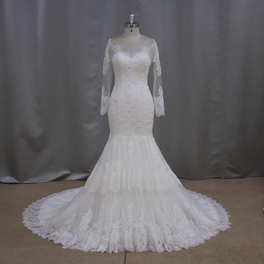 Высокое качество заказ Романтический Русалка торжественные платья Милая