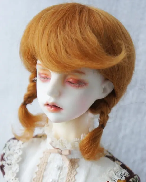 Ginger M3 JD143 SD парики из мохера для кукол 1/3 дюймов короткий двойной оплетка парик Размер 8-9 дюймов кукольные волосы модные кукольные аксессуары - Цвет: Ginger M3