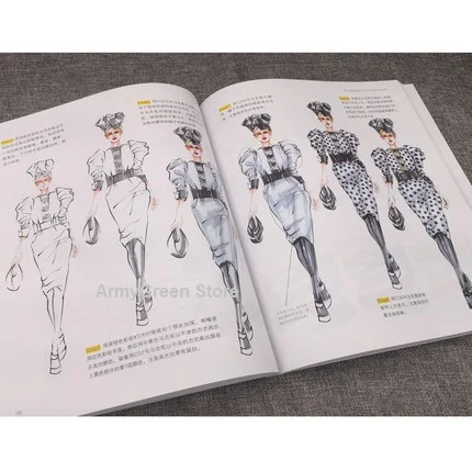 Модное изображение отличный учебник для курса дизайна одежды рисунок с эффектом