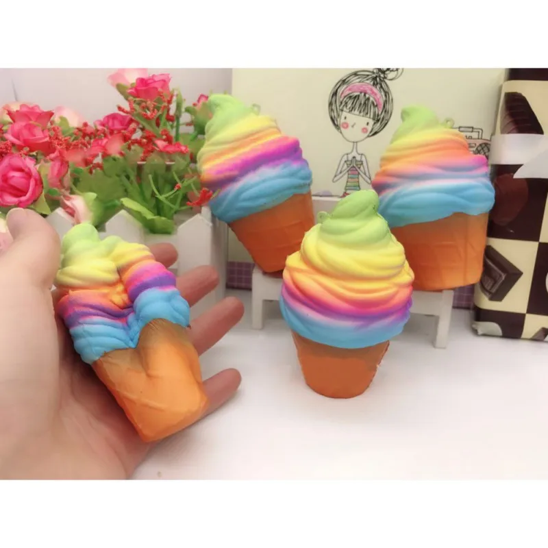 Jumbo Ranbow кремовый мягкий рельефный подарок для новорожденных Детский конус снятия