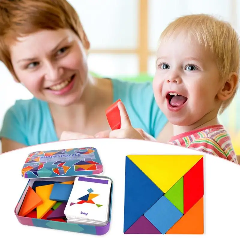 1 коробка раннего образования головоломка игрушка 50 шт. графика дизайн