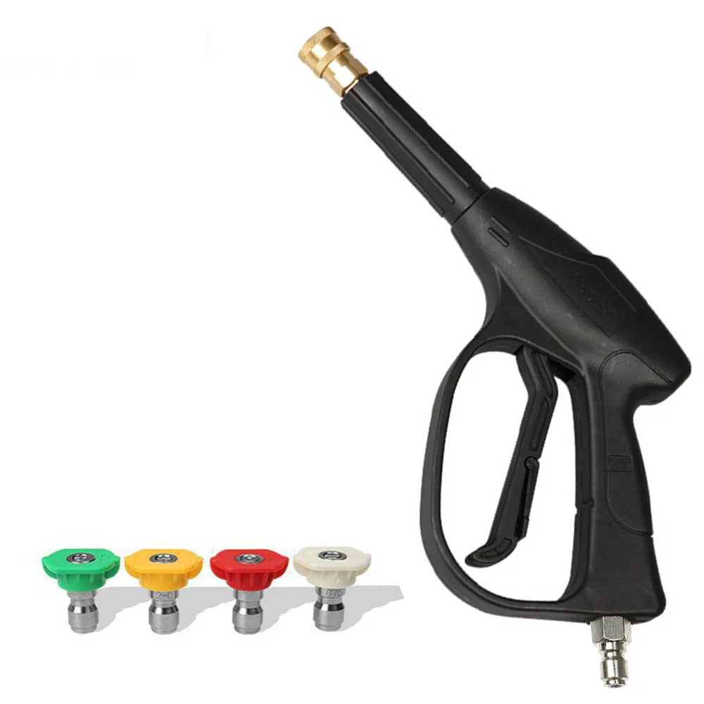 3/8&quot Quick Connector High Pressure Car Washer Gun With 4 Nozzles for Power Washers Water Cleaning Tools |
