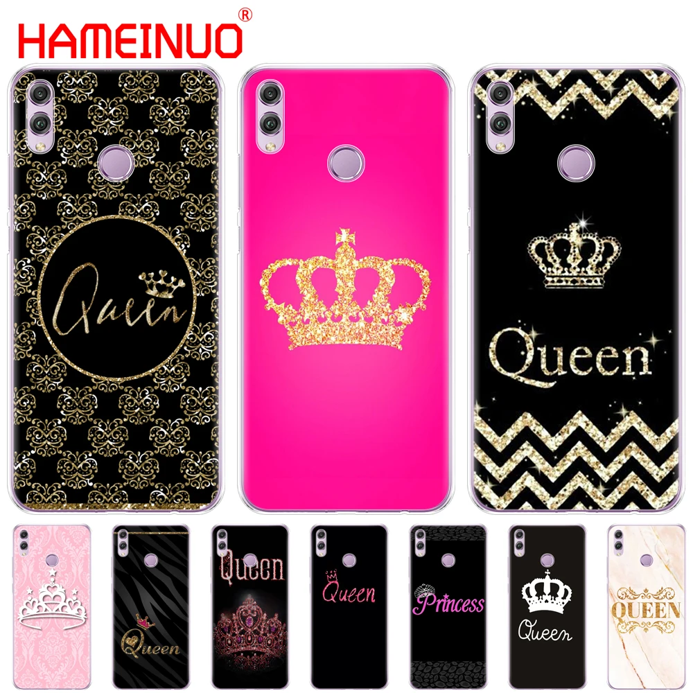 HAMEINUO король и королева Корона Coque чехол для телефона Huawei NOVA 3 3i mate 20 pro 20X honor 8x max note 10