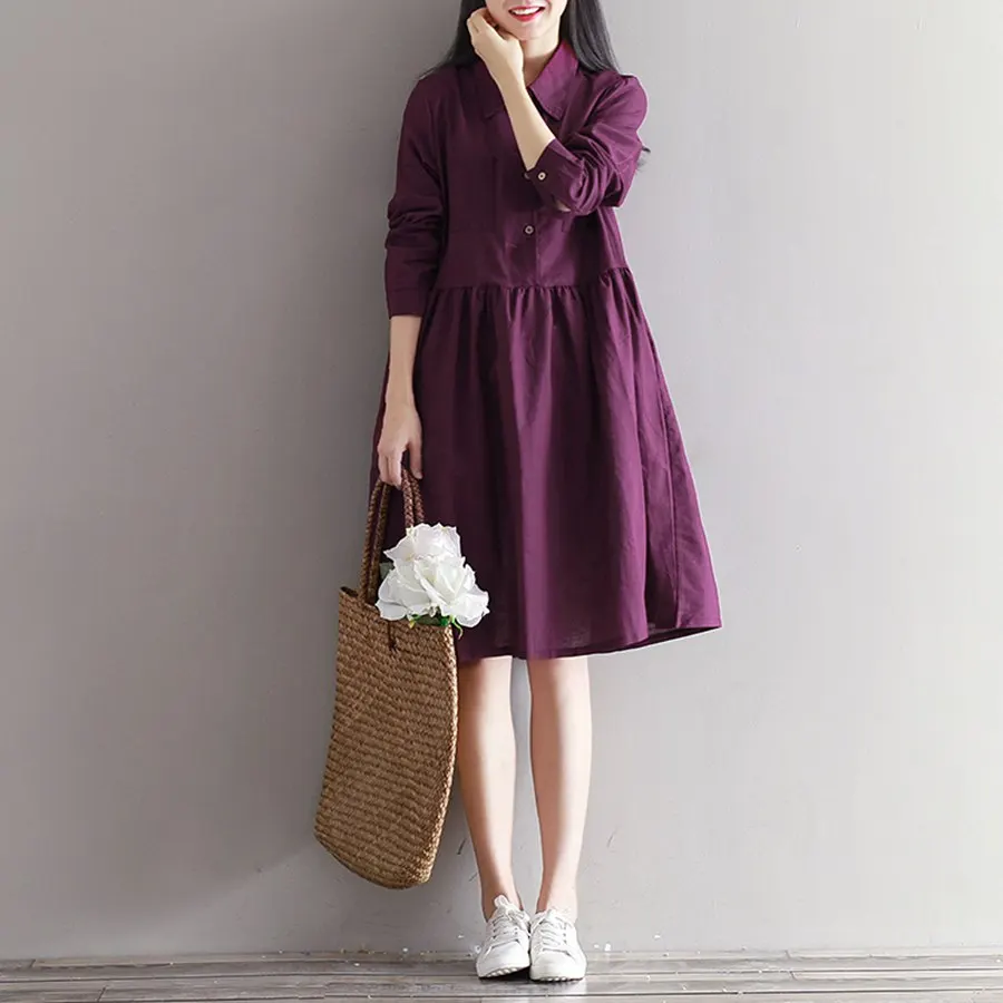 Платье Mferlier женское зимнее фиолетовое с длинным рукавом|winter dress|purple dresssweetheart dress |