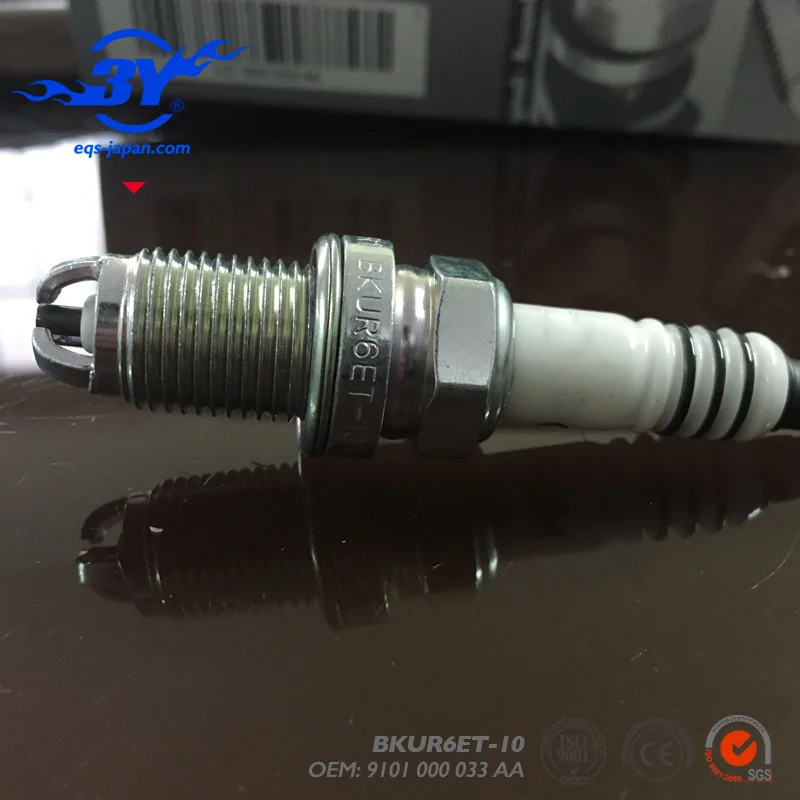 4 шт./лот. BKUR6ET 10 101 000 033 AA нормальная Свеча зажигания BKU6ET10 для Audi 100 90 A4 A6 Benz C230 VW Beetle