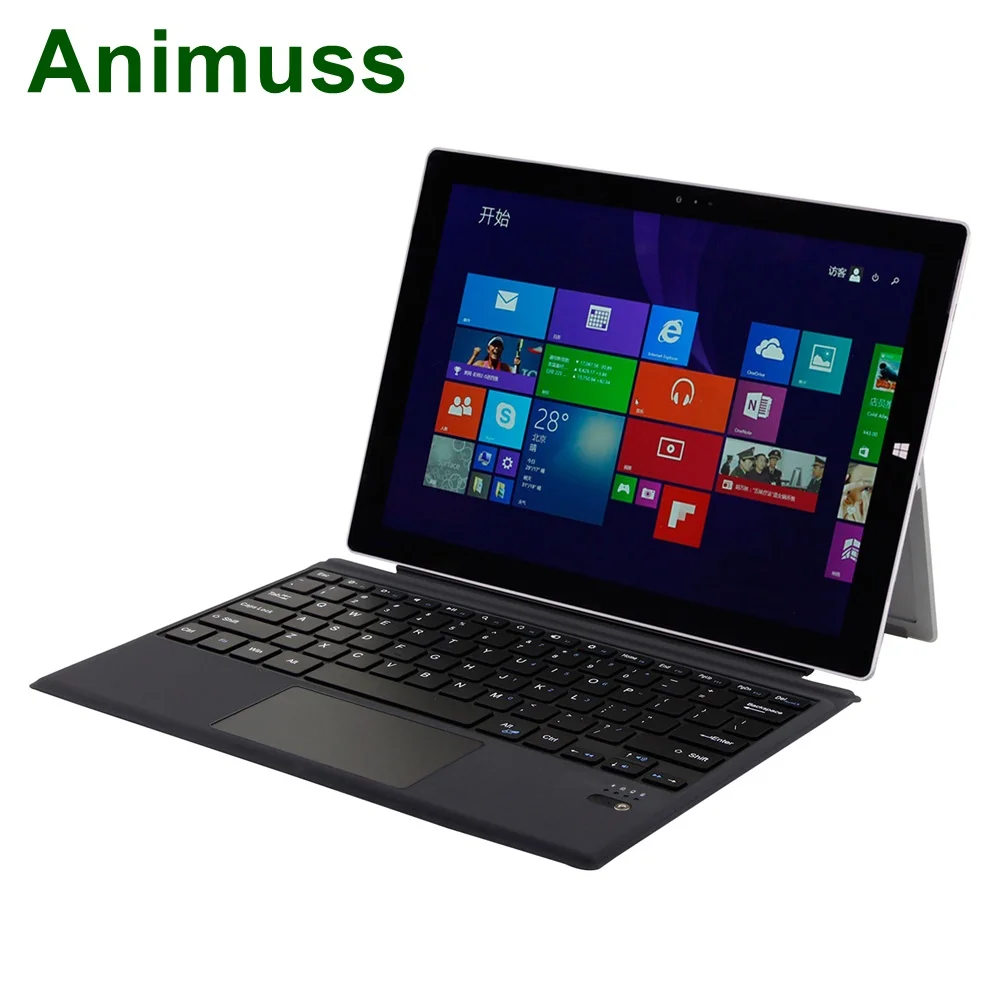Animuss ультратонкая клавиатура microsoft Surface Беспроводная Bluetooth сенсорная ультра