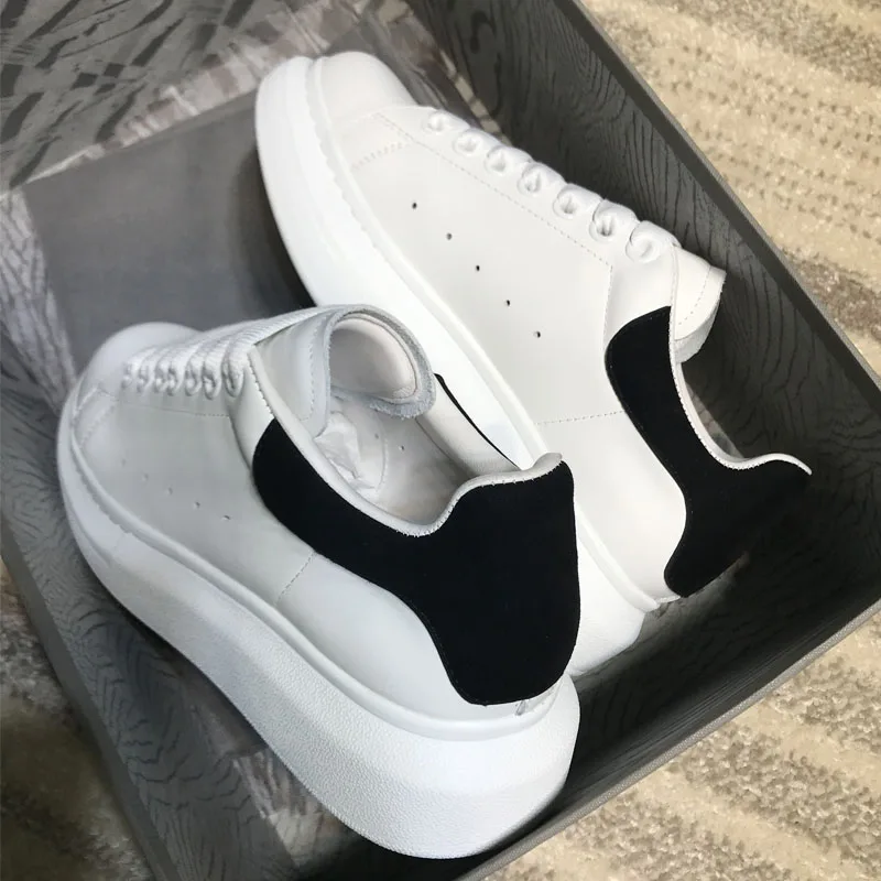 Sapatos femininos; женские кроссовки; стразы; обувь из воловьей кожи; Новинка года; кожаная повседневная обувь с подкладкой из овчины; спортивная мужская обувь - Цвет: 2-Black