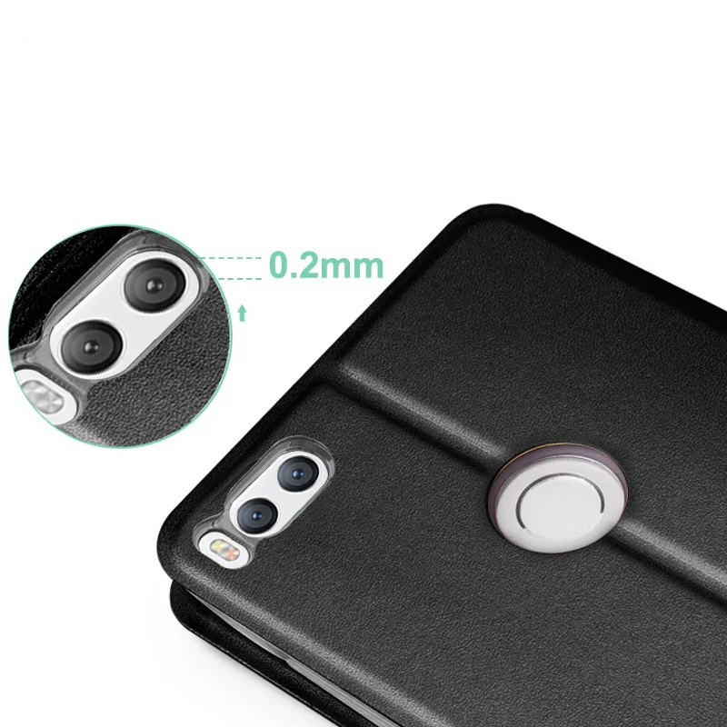 Для Xiaomi mi 5X чехол MOFi ультра тонкий противоударный PU кожаный флип чехол с защитой от царапин ТПУ силиконовый чехол для mi 5X