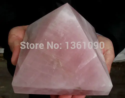 

xd j00330 NATURE rose quartz CRYSTAL PYRAMID POINT HEALING