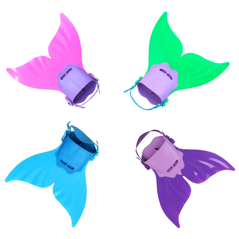 Детские плавники для плавания ласты Моноласты русалки дайвинга плавник ног