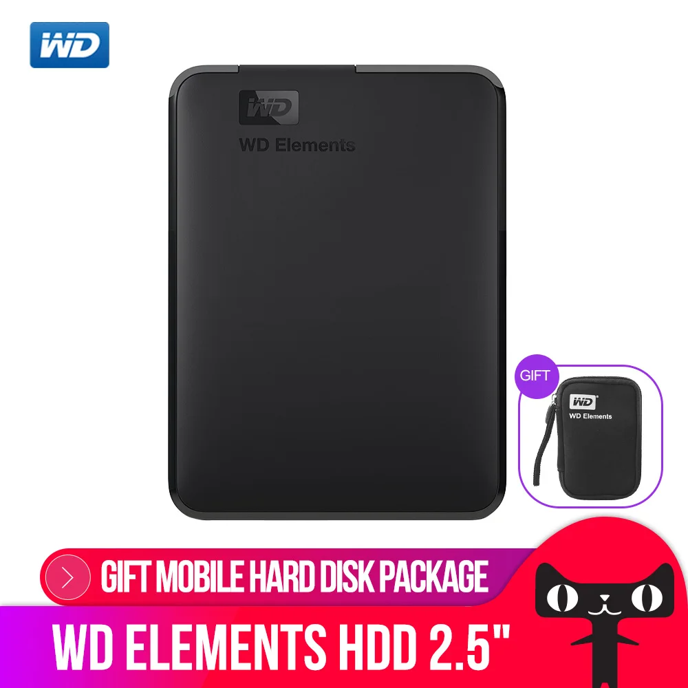 Western Digital WD Element портативный HDD внешний hdd 1 ТБ 2 5 &quotUSB 3 0 жесткий диск 4 оригинальный