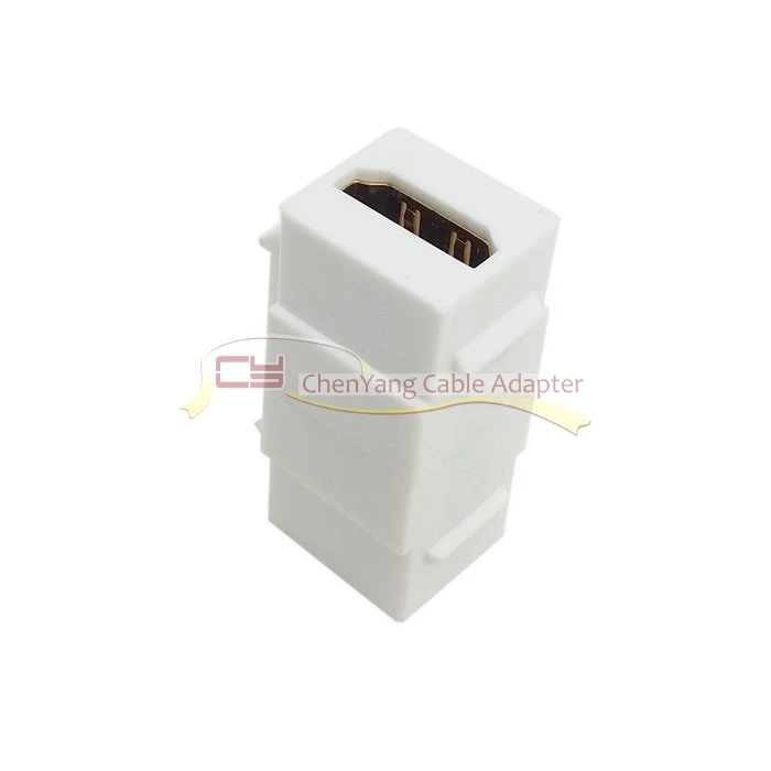 10 шт./лот HDMI 1 4 защелкивающийся переходник мама-мама F/F Keystone Jack Adapter for Wall Plate White |