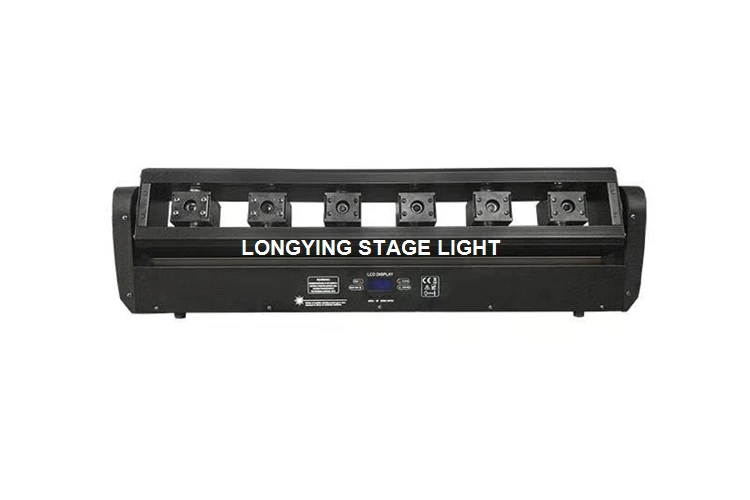 Free Shipping 6 Eyes Moving Head Red Laser Light Show System Stage Disco Party lights DMX DJ equipment | Лампы и освещение