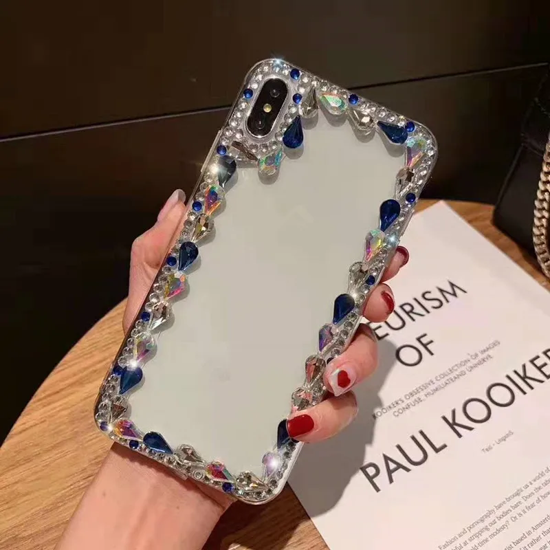 Чехол Marchcover с блестящими кристаллами и стразами для iPhone XS MAX XR X 8 7 6S 6 Plus прозрачный