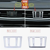 lapetus accessories middle air ac outlet vent warning light button frame cover trim for nissan murano 2015 2016 2017 2018 abs
