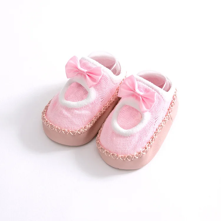 Детские носки для девочек Happy Infant обувь новорожденных Нескользящие