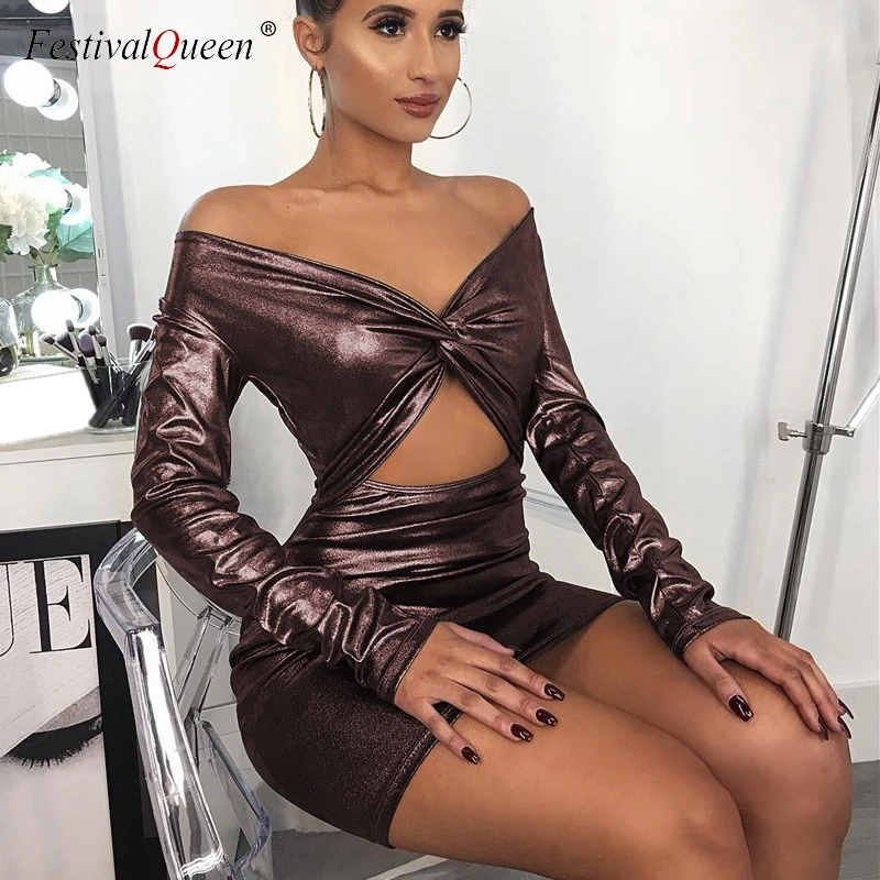Женское короткое платье с v образным вырезом FestivalQueen стильное облегающее