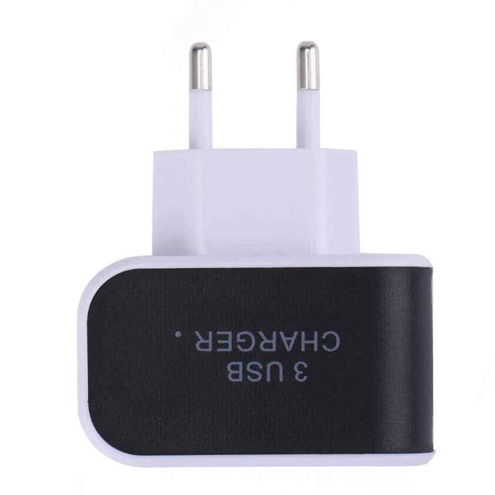 Универсальное зарядное устройство Европейского типа с 3 портами USB 5 В 1 А