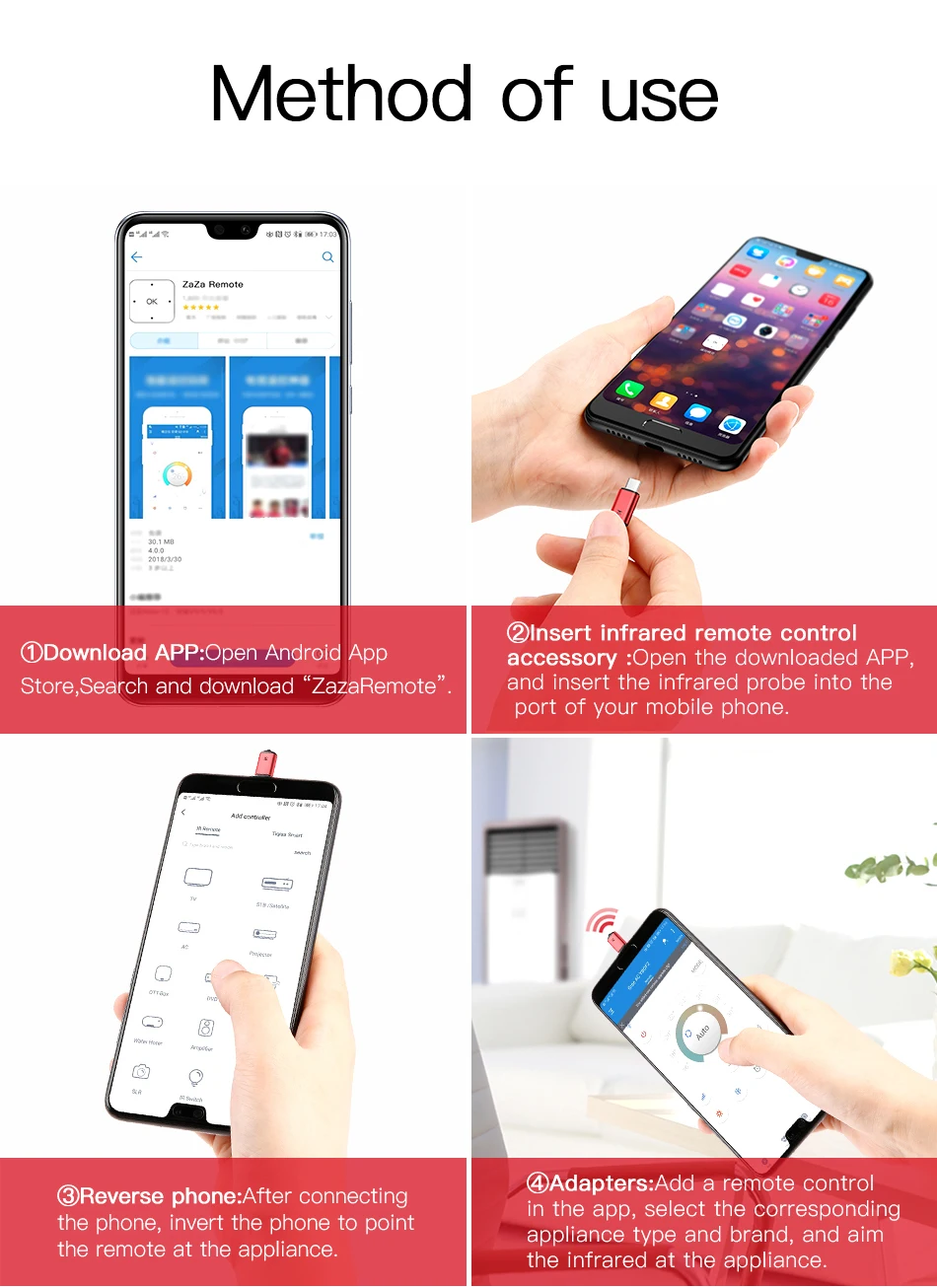 Baseus мини брелок пульт дистанционного управления для samsung huawei type-C USB C интерфейс Smart IR управление Лер адаптер для ТВ Кондиционер