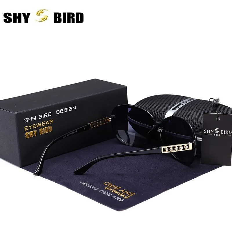 Женские солнцезащитные очки со стразами SHYBIRD классические брендовые