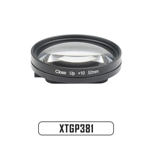 XTGP381 Камера для съемки 52 мм с 10-кратным увеличением макро-фильтр для объектива с переходным кольцом для GoPro Hero 7 6 5 черный аксессуар для камеры - Цвет: XTGP381