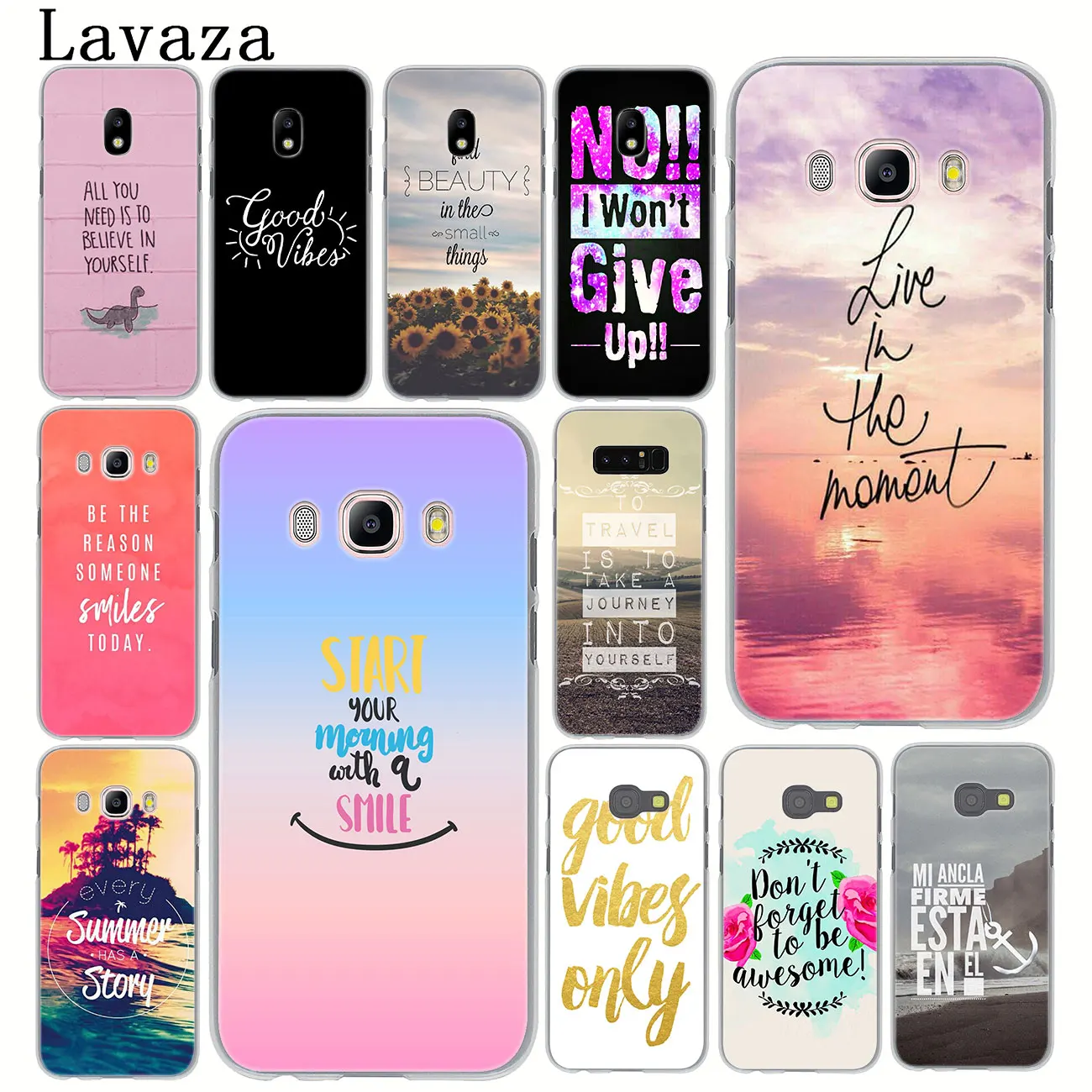 Лаваза пословица с надписью Good Vibes Only Love чехол для Samsung Galaxy J8 J7 Duo J4 J5 J6 Plus 2018 2017 2016 J2