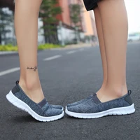 36 46 size women men sport running shoes comfortable couple breathable sneakers lightweight non slip flats professional loafers
