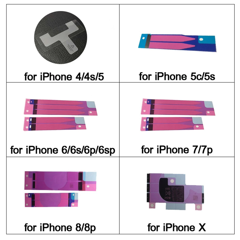 100 шт/50 шт батарея клейкая наклейка для iPhone 5S 5 6 7 8 6S Plus 7Plus 8p X клей 3 м лента|Наклейки