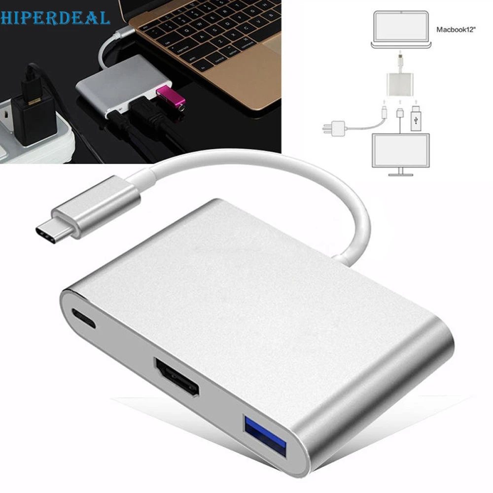 HIPERDEAL новые порты usb многопортовый Тип C USB 3 1 на 4K HDMI 0 адаптер в концентратор для