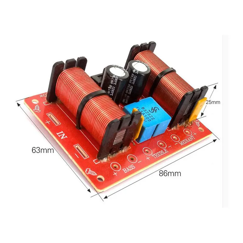 Aiyima Новый 2 предмета Multi Динамик 3 устройство аудио делитель частоты Way фильтры