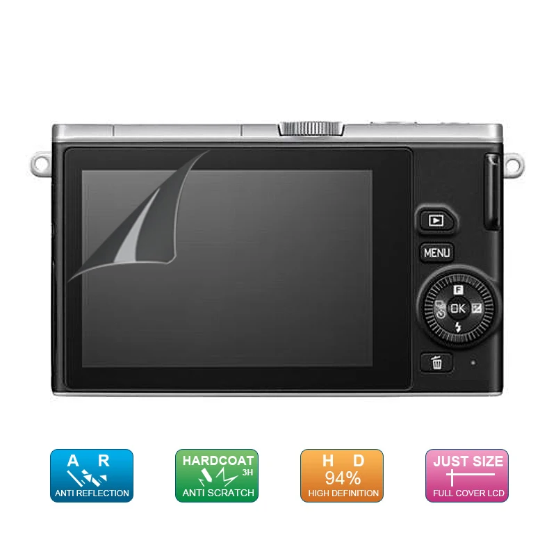 (6 шт. 3 упаковки) Защитная пленка для ЖК экрана цифровой камеры Nikon 1 J5 / J4 V3 J3 S2|screen