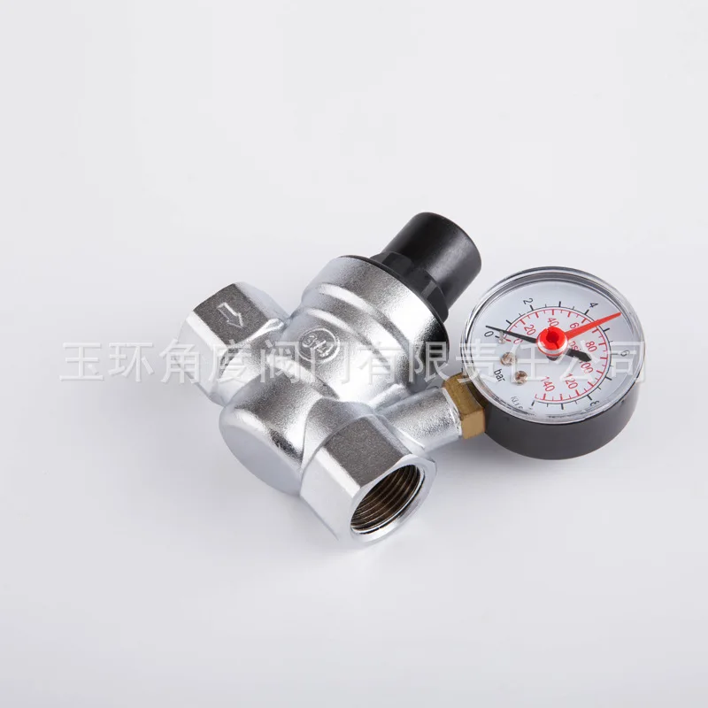 3/4 &quotDN20 латунный регулятор давления воды с манометром поддерживающий клапан