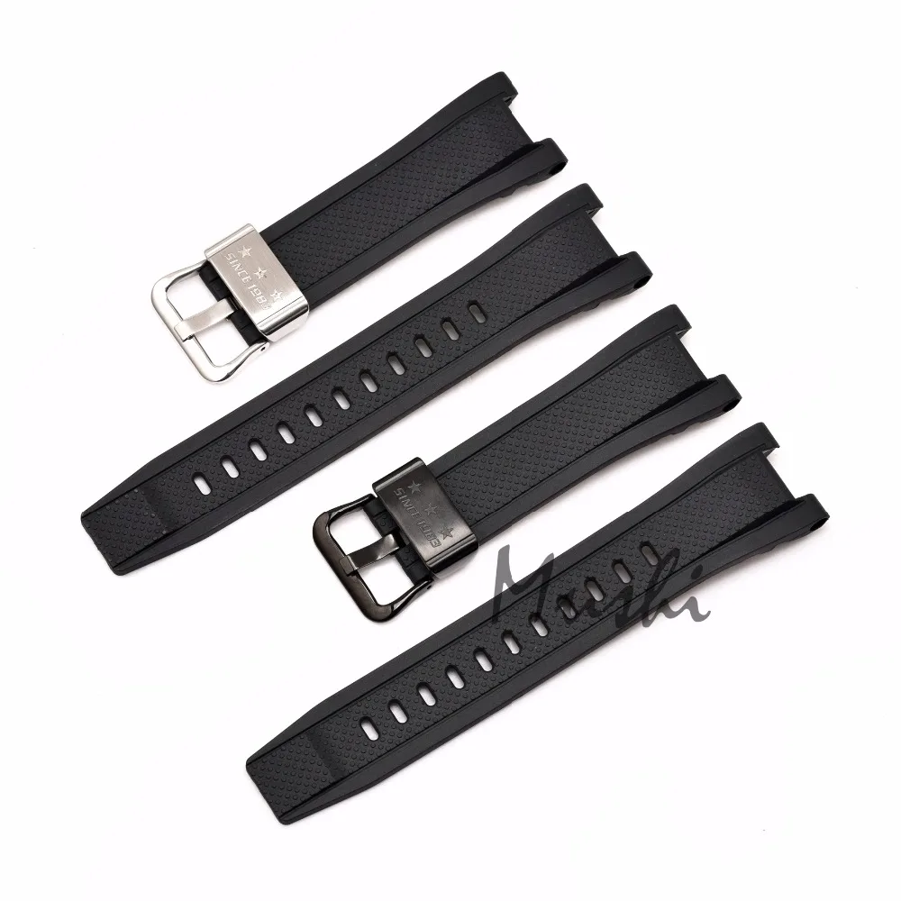 Черный силиконовый резиновый ремешок для часов Casio GST-W300G/W300/S300G/S300/S210B/S100G/S110/W100/W-110 резиновый ремешок для часов+ инструмент