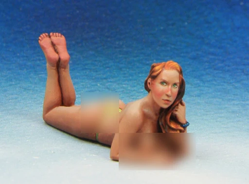 [Tuskmodel] Фотополимерная фотография в масштабе 1 35 девушка-пляж stely1 | Игрушки и хобби - Фото №1