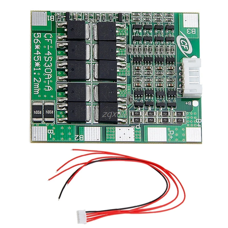 Литий-ионный аккумулятор 18650 плата BMS PCB для интегральных микросхем 30 А 14 8 в