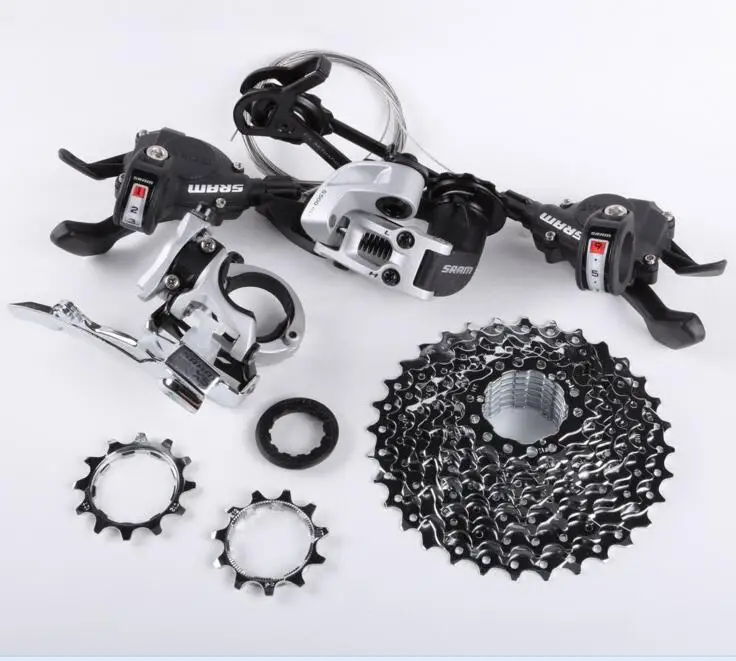 X5 Sram x4 24 скорости переключатель рычаг trnasmission цепь переключатель рычаг велосипедный маховик скорость велосипеда SRAM X5 Трансмиссия комплект - Цвет: X5