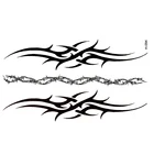 Тату в виде браслета черные водостойкие Временные татуировки для мужчин, Обложка, имитация тотема, наклейки, оптовая продажа