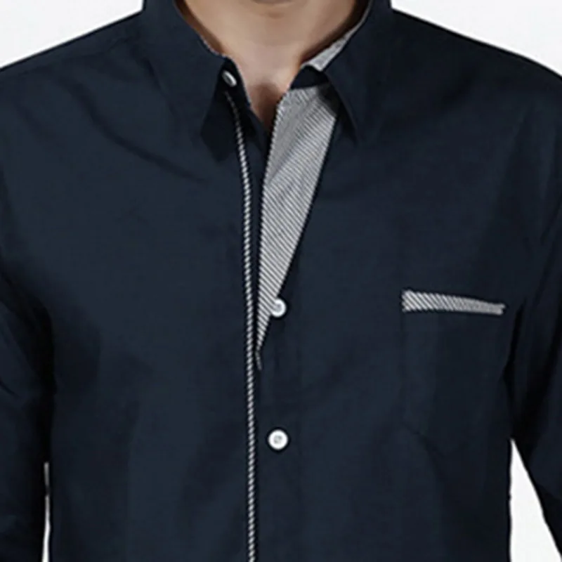 CYSINCOS Новая коллекция модных осенних свитеров Для мужчин одежда Slim Fit рубашка с