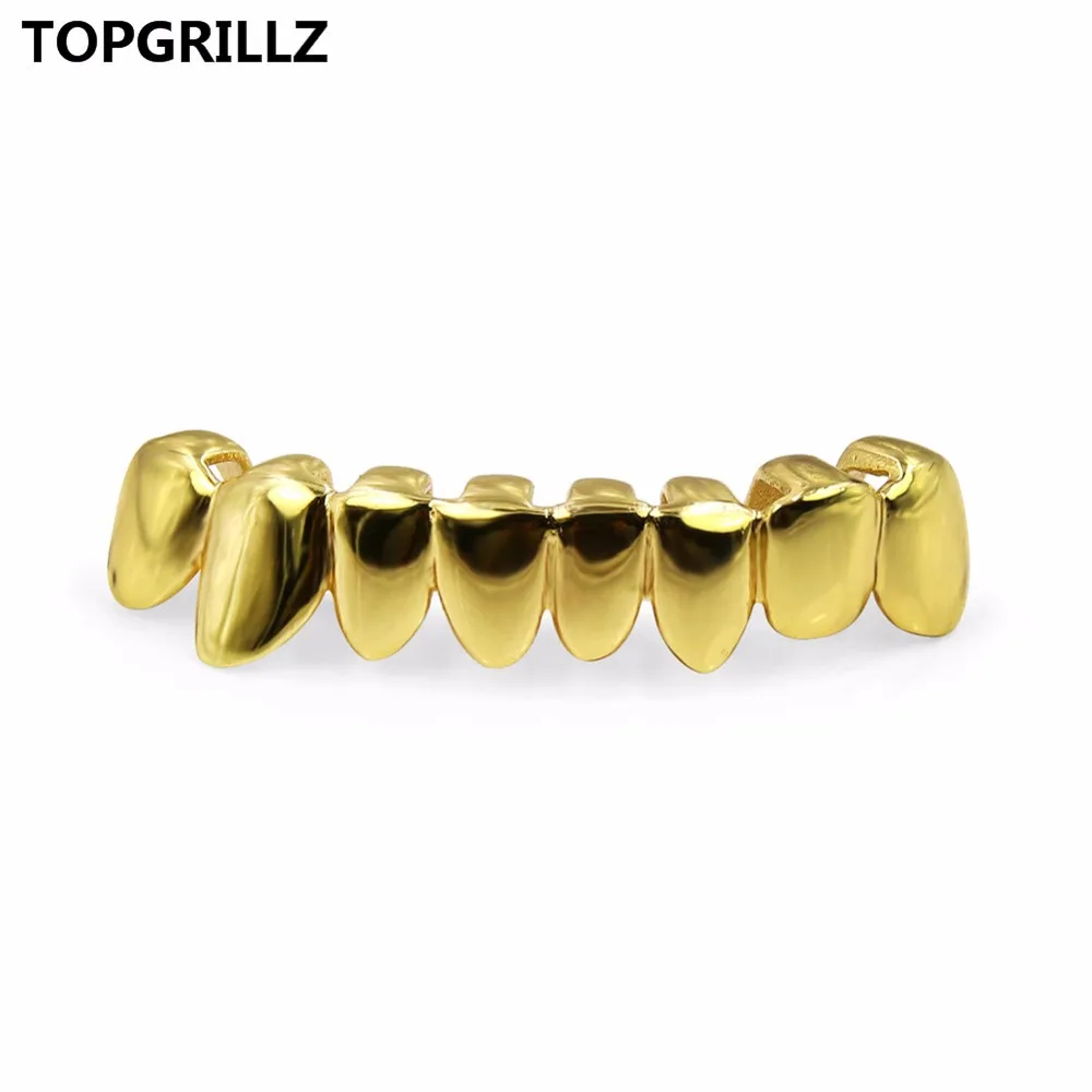 Гриль для зубов TOPGRILLZ стильный гриль с капельным покрытием желтого золота в форме