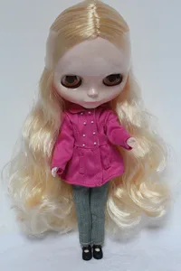 Бесплатная доставка, большая скидка, дневная Обнаженная кукла Blyth, подарок на день рождения для девочки, куклы с большими глазами 4 цветов с красивыми волосами, милая игрушка