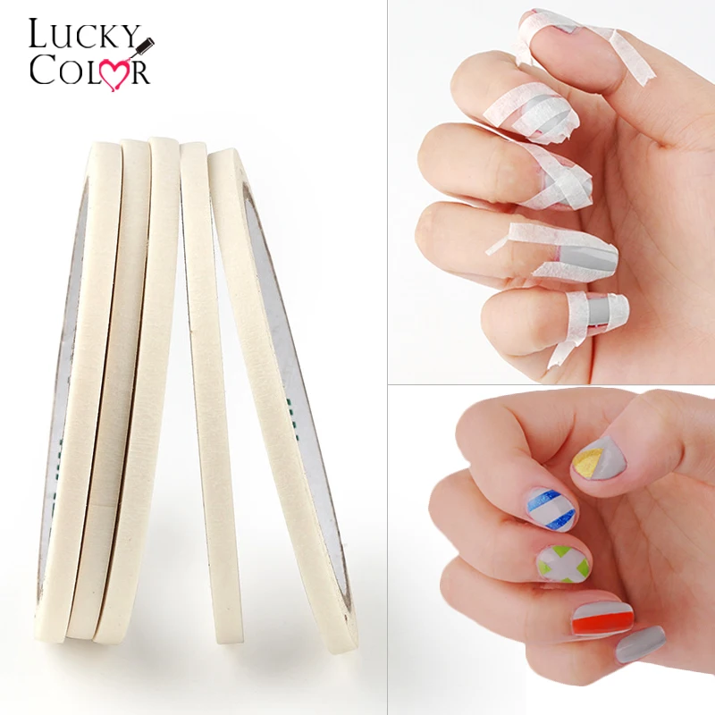 Lucky Color Striping Tape Line Гель лак для нейл арта клейкая лента самостоятельного украшения
