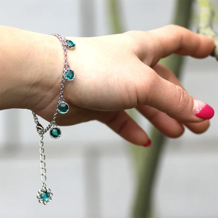 Shangquan модные вечерние серьги и браслет красивые ювелирные изделия в форме цветка